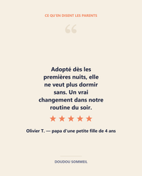Temoignage client Doudou Sommeil